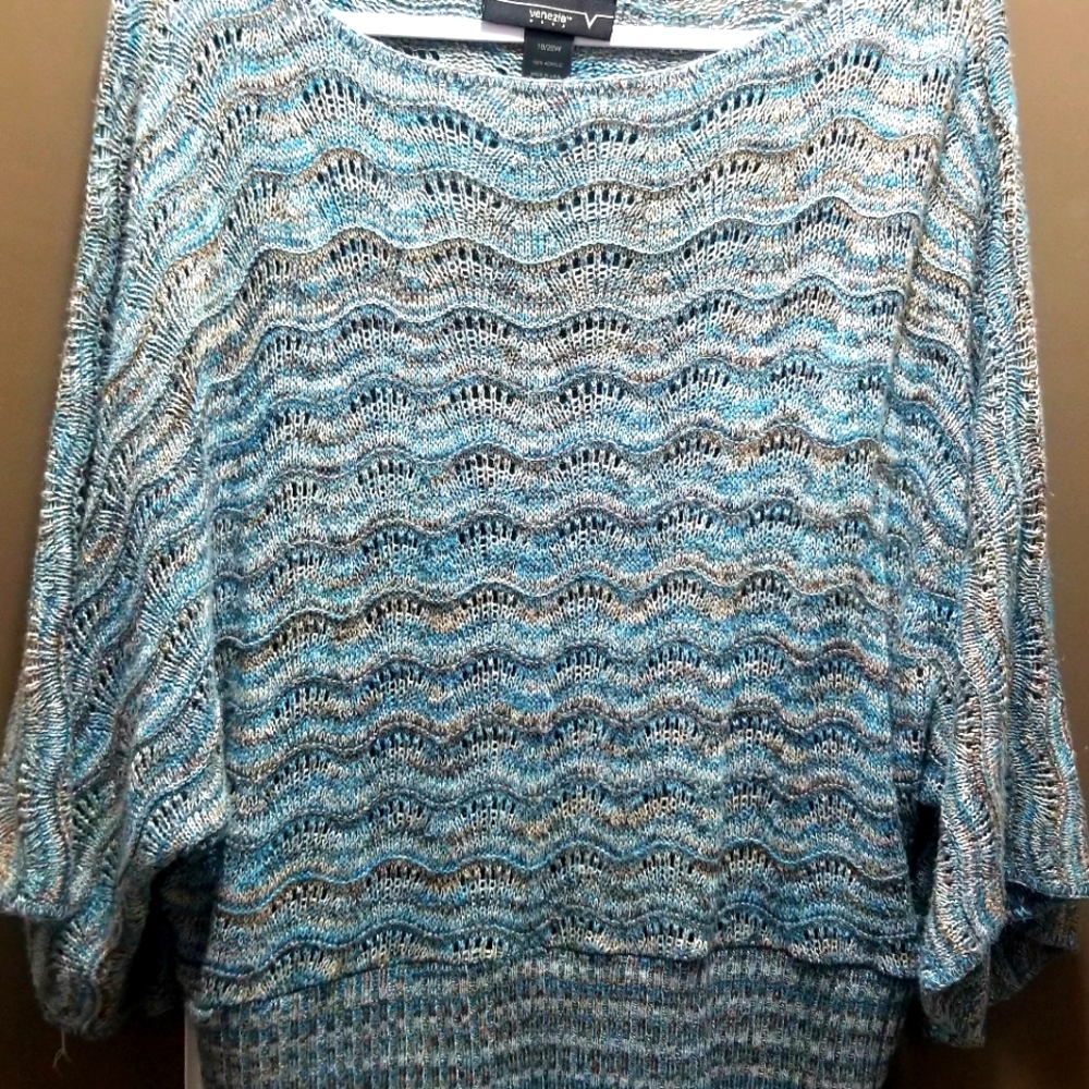 Venezia 3/4 sleeve knit sweater